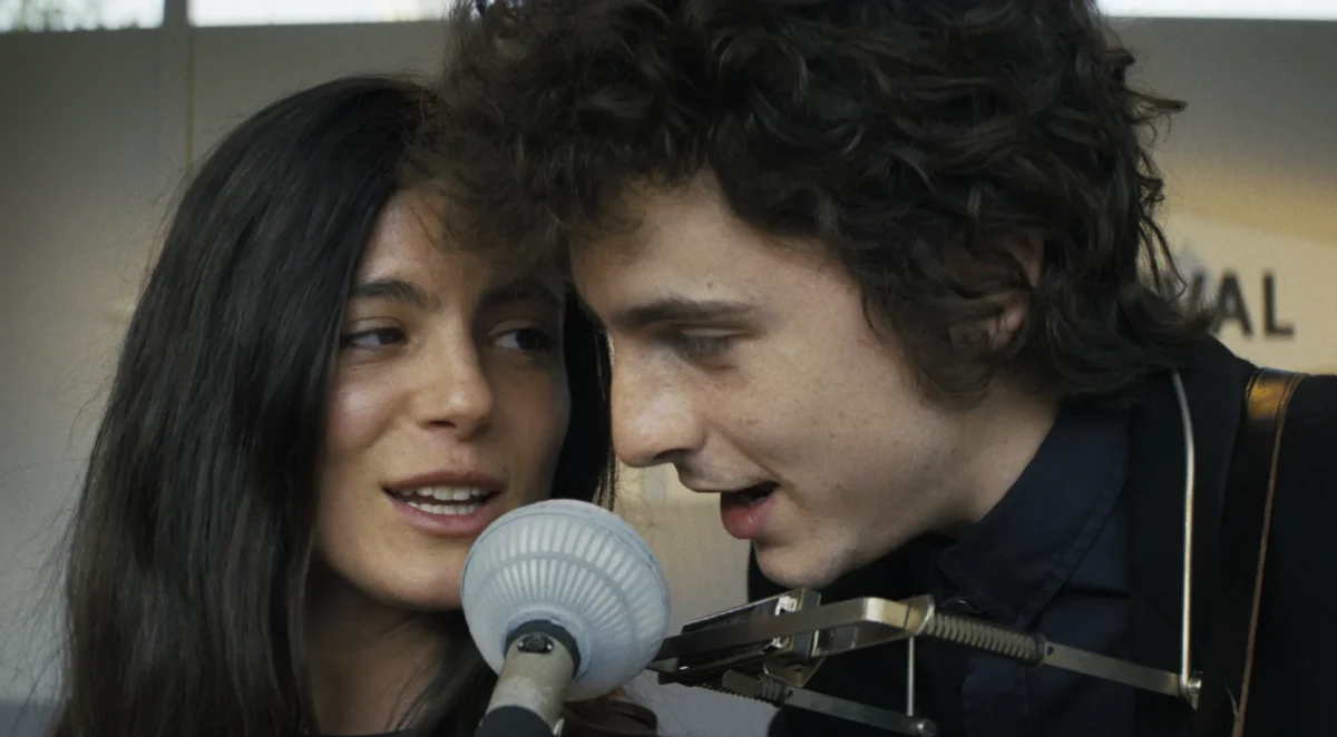 Chalamet and Monica Barbaro